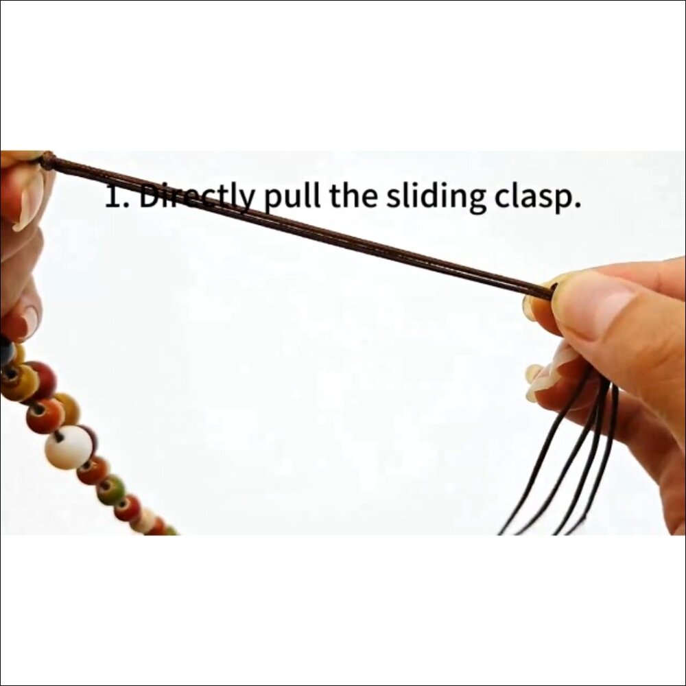 Adjustable Chunky Ceramic Beaded Statement Neckla… - image 7